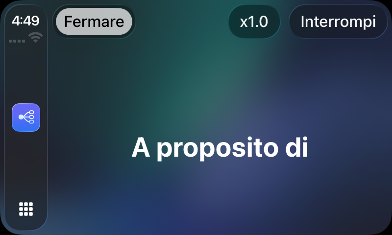 RouterChat riproduce una risposta in CarPlay