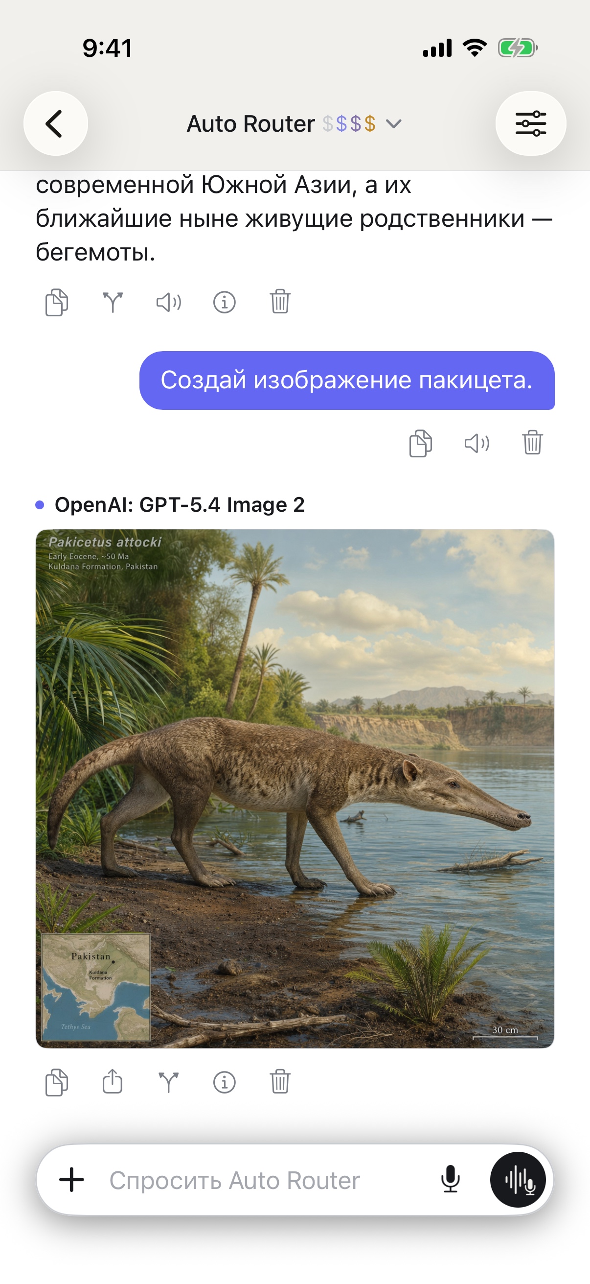 Разговор в RouterChat на iPhone