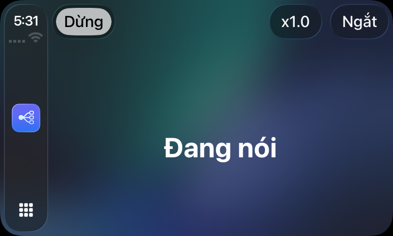 RouterChat đọc phản hồi trong CarPlay